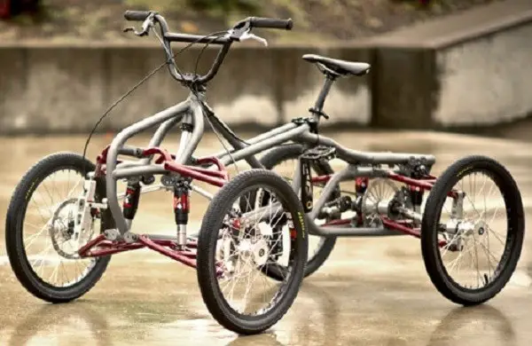 bicicleta de cuatro ruedas para adultos
