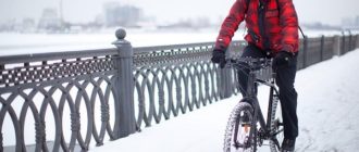 Se puede ir en bicicleta en invierno: pros y contras