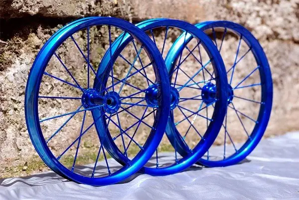 pintar ruedas de bicicleta