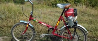 Bicicleta con motor de recorte con sus propias manos - cómo hacerla