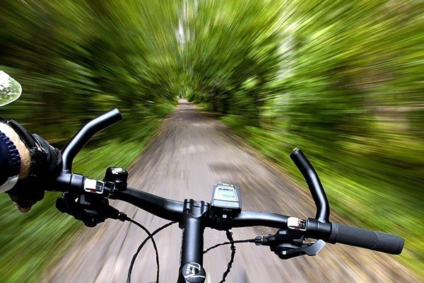 alta velocidad en bicicleta