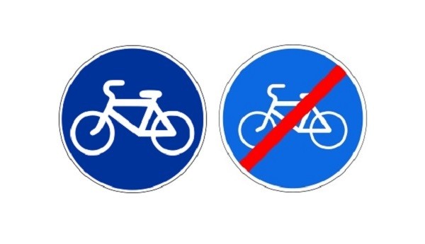 la prohibición del tráfico de bicicletas