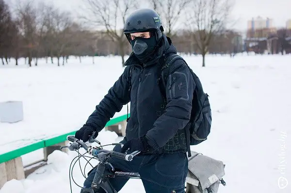 traje de invierno para ciclistas
